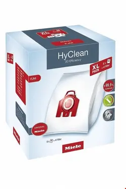 پاکت جارو برقی میله آلمان  Miele FJM HyClean 3D XL Staubsaugerbeutel weiß 10455090