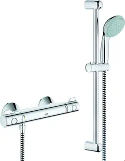 ست شیرآلات دوش حمام گروهه آلمان GROHE Grohtherm 1000 Performance Thermostat Brauseset mit Brausegarnitur Tempesta C 100 600 mm 34783000