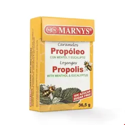 پاستیل بدون شکر گلودرد منتول اکالیپتوس مارنیس اسپانیا MARNYS Sugar Free Propolis Lozenges with Menthol and Eucalyptus MN638