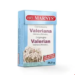 پاستیل بدون شکر آرام بخش سنبل الطیب والرین عصاره سیب مارنیس اسپانیا MARNYS Sugar Free Valerian Lozenges MN637