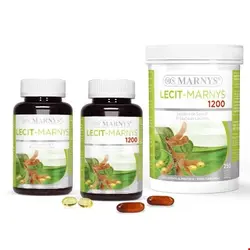 کپسول مکمل سویا بدون مواد تراریخته مارنیس اسپانیا MARNYS Lecit-Marnys Soya Lecithin capsules MN410 MN411 MN416