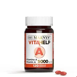 کپسول مکمل غذایی ویتامین A  5000 تقویت زیبایی پوست مارنیس اسپانیا MARNYS Vitamin A 5000 IU VITAHELP Line MN805