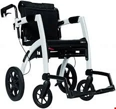 ویلچر رولاتور واکر ویلچر رولزموشن Rollz Motion 2.1 Rollator und Rollstuhl pepple white