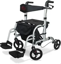 ویلچر رولاتور واکر انتار Antar Aluminium 2in1 Hybrid Rollator