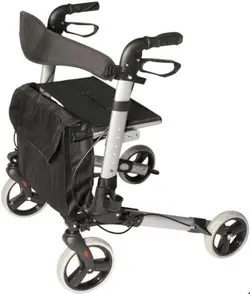 واکر ویلچر رولاتور تاشو آربوس Arebos Rollator klappbar schwarz