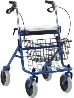 واکر ویلچر رولاتور تاشو لودویگ برترام Ludwig Bertram Russka Standard Rollator blau