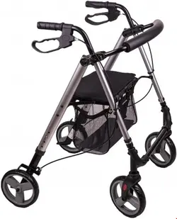 واکر ویلچر رولاتور تاشو انتار Antar Aluminium Leichtgewicht Rollator AT51112 silber