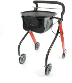 واکر ویلچر رولاتور تاشو تراست Trust Care Indoor Rollator Let s Go rot/grau
