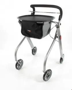 واکر ویلچر رولاتور تاشو تراست Trust Care Indoor Rollator Let s Go silber