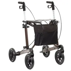 واکر ویلچر رولاتور تاشو روسکا Russka Rollator Vital Plus Sitzhöhe 62 cm Mokka