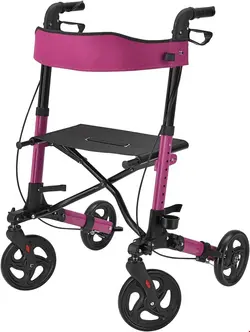 واکر ویلچر رولاتور تاشو جاسکیس Juskys Rollator Vital lila