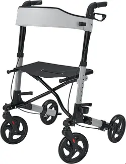 واکر ویلچر رولاتور تاشو جاسکیس Juskys Rollator Vital grau