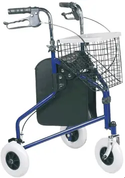 واکر ویلچر رولاتور تاشو رهافرم Rehaforum Actimo Delta 3-Rad-Rollator blau
