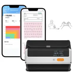 خرید از ایبی - کنترل فشار خون بالای بازوی هوشمند بلوتوث Armfit Plus با عملکرد ECG