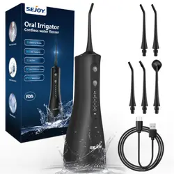 خرید از ایبی - SEJOY Oral Irigator Flosser Water Wireless with 5 Mode Teeth Cleaning Oral Irigator