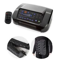 خرید از آمازون - دستگاه تخلیه لنفاوی داینامیمد 6 محفظه هوایی دیجیتال کلاسیک، دستگاه تخلیه لنفاوی کاف شکم و پا، 6 برنامه ماساژ، دستگاه پرس تراپی حرفه ای