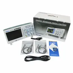 خرید از ایبی - اسیلوسکوپ دیجیتال Hantek DSO5202B 200 مگاهرتز 2CH 1GSa/S 7 اینچ TFT + عمق حافظه A