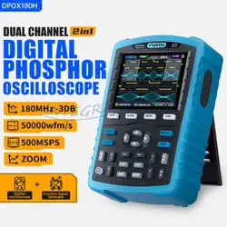 خرید از ایبی - تستر سیگنال ژنراتور دو کاناله اسیلوسکوپ دیجیتال دستی FNIRSI DPOX180H