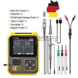 خرید از ایبی - تستر ترانزیستور اسیلوسکوپ دیجیتال دستی FNIRSI DSO-TC2 200kMHz 2.4 اینچی