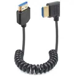 خرید از آمازون - کابل مارپیچ دوتک HDMI به 2.1 HDMI 1.2 متری، HDMI 2.1 فوق العاده پرسرعت 48 گیگابیت بر ثانیه، پشتیبانی از 8K@60Hz، 4K@120Hz، کابل HDMI به HDMI با زاویه راست سازگار با دوربین، دوربین فیلمبرداری، مانیتور، کامپیوتر و غیره
