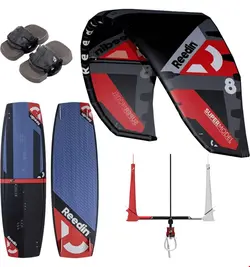 ست کایت 12 متر برد کایت کنترل بار دستگیره ریدین REEDIN SUPERMODEL V3 12M + SUPER E 2022 KITESURF COMPLETE PACKAGE