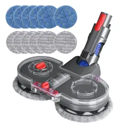 خرید از آمازون - اتصال برقی DrRobor برای جاروبرقی Dyson V11 V10 V7 V8 V15 با مخزن آب قابل جابجایی، 12 سر پاک کن قابل شستشو