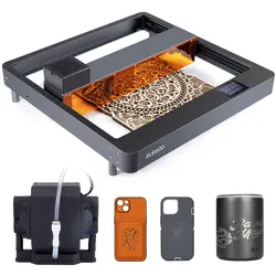 خرید از آمازون - دستگاه حکاکی ELEGOO PHECDA، سرعت حکاکی 25000 میلی متر در دقیقه، کنترل برنامه، کاتر برای چوب، چرم، فلز، 400 x 400 میلی متر منطقه حکاکی 10 وات پایه