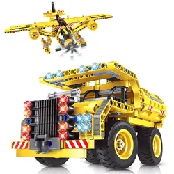 خرید از آمازون - بلوک های ساختمانی VATOS STEM - 2 in 1 Technic Airplane Truck 361 Pieces Creative Building Blocks ساختمان آموزشی آموزش بلوک های ساختمانی برای پسران کودکان از 6 7 8 9 10 سال