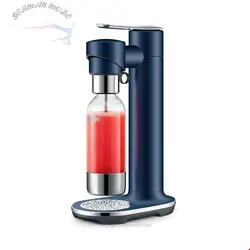 دستگاه نوشابه ساز آب گاز دار سیج انگلستان Sage - InFizz Fusion Home Soda Maker - برای آب گازدار، آبمیوه، چای، کوکتل و تمام نوشیدنی های گازدار، آبی آلو