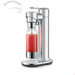 دستگاه نوشابه ساز آب گاز دار سیج انگلستان Sage - InFizz Fusion Home Soda Maker - برای آب گازدار، آبمیوه، چای، کوکتل و تمام نوشیدنی های گازدار، فولاد ضد زنگ برس خورده