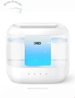 دستگاه رطوبت ساز و خوشبو کننده هوا Dreo برای اتاق خواب، مرطوب کننده مه خنک فوق العاده 4 لیتری Top Fill با پخش کننده روغن و نور شب، مدت زمان اجرا 32 ساعت، رطوبت ساز اولتراسونیک بی صدا برای مهد کودک و گیاهان