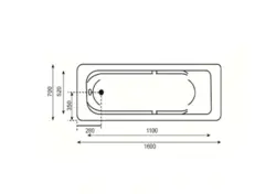 جکوزی badab باداب مدل BA-103 سایز 160*70*50