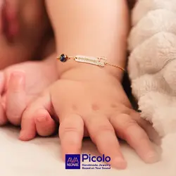 دستبند طلای کودک Picolo Girl - با فرکانس صدای شما