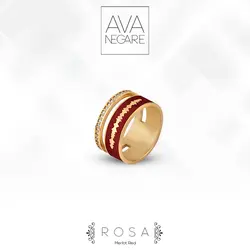 انگشتر طلا فرکانس صدا مدل رزا Rosa