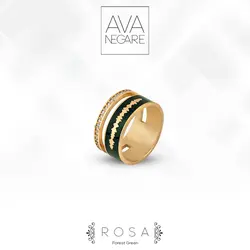 انگشتر طلا فرکانس صدا مدل رزا Rosa
