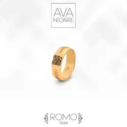 حلقه فرکانس صدا مدل رومو Romo طلا ۱۸ عیار