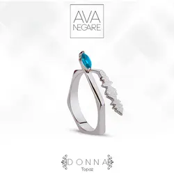 انگشتر فرکانس صدا مدل دونا DONNA نقره ۹۲۵