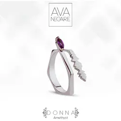 انگشتر فرکانس صدا مدل دونا DONNA نقره ۹۲۵