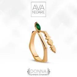 انگشتر فرکانس صدا مدل دونا DONNA طلای ۱۸ عیار