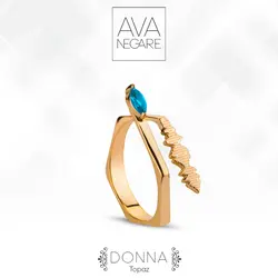 انگشتر فرکانس صدا مدل دونا DONNA طلای ۱۸ عیار