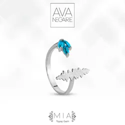 انگشتر فرکانس صدا مدل Mia نقره ۹۲۵