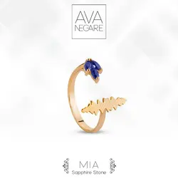 انگشتر فرکانس صدا مدل Mia طلای ۱۸ عیار