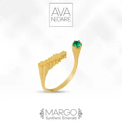 انگشتر فرکانس صدا مدل Margo طلای ۱۸ عیار