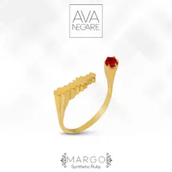 انگشتر فرکانس صدا مدل Margo طلای ۱۸ عیار