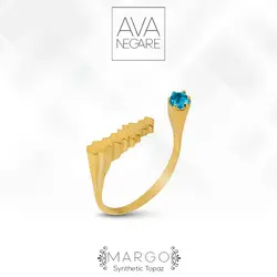 انگشتر فرکانس صدا مدل Margo طلای ۱۸ عیار