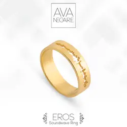 حلقه فرکانس صدا مدل Eros طلای ۱۸ عیار
