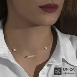 گردنبند فرکانس صدا مدل یونیکا Unica طلای ۱۸ عیار