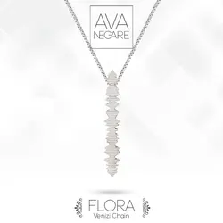 گردنبند فرکانس صدا مدل Flora نقره ۹۲۵