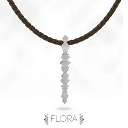 گردنبند فرکانس صدا مدل Flora نقره ۹۲۵
