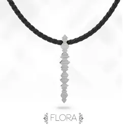 گردنبند فرکانس صدا مدل Flora نقره ۹۲۵